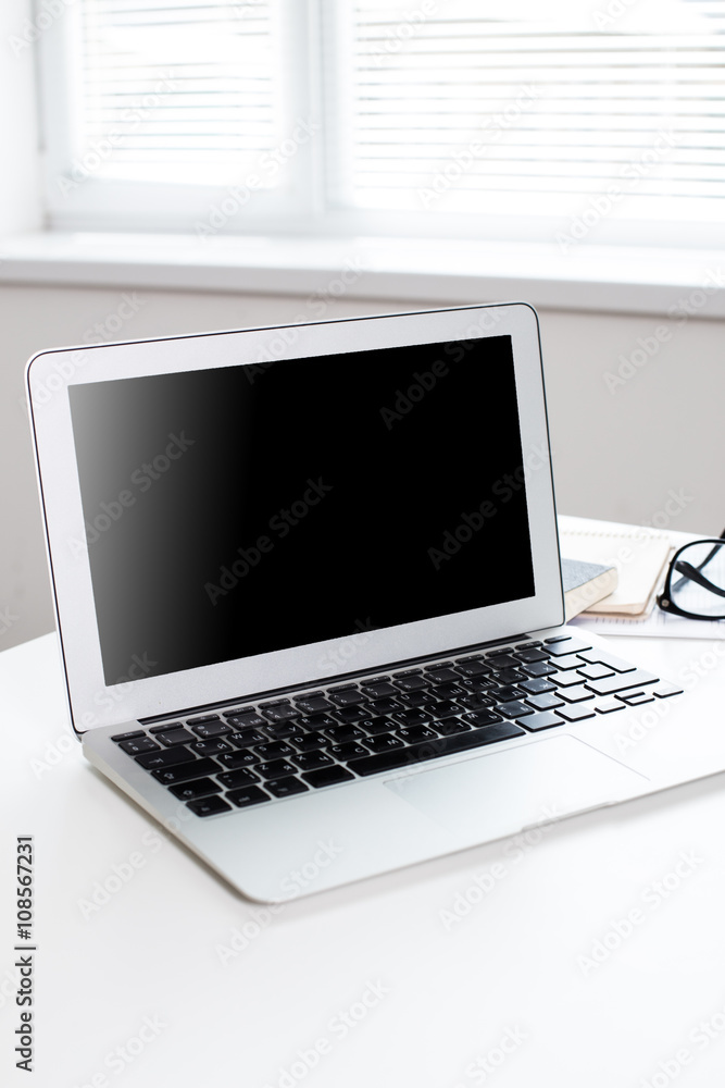 Office workplace with laptop Office workplace with laptop