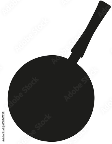 pan silhouette vector