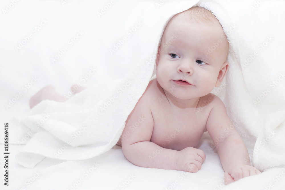Sweet baby in a towel Sweet baby in a towel