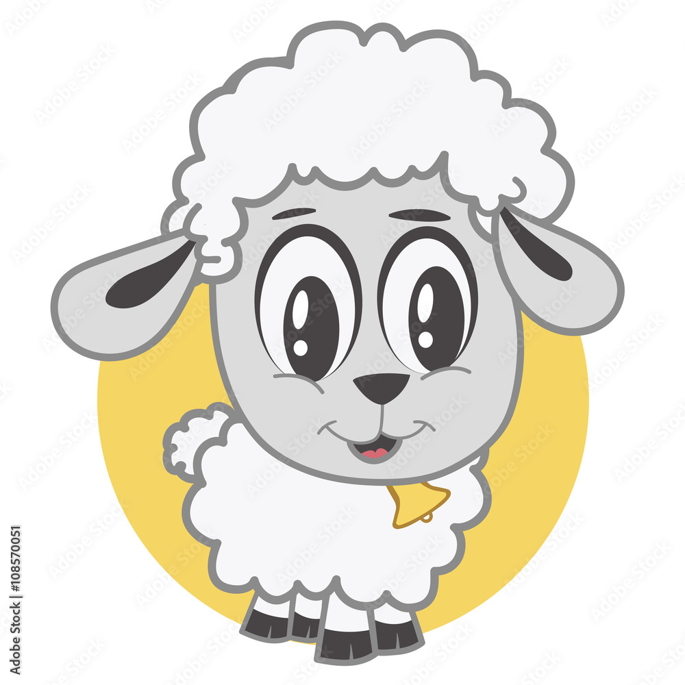 Obraz premium Happy Little Lamb
