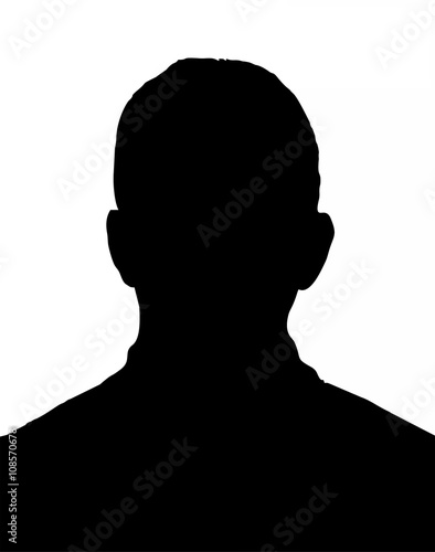 silhouette of a man portrait of a person