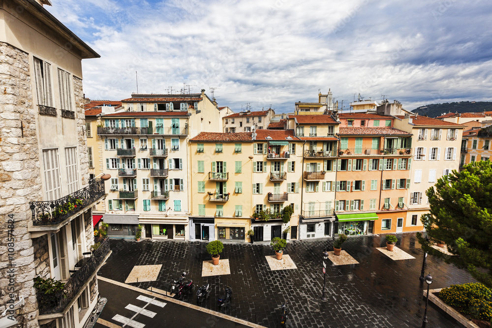 Obraz premium Nice Old Town architecture