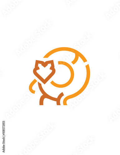 Fox simple illustration icon