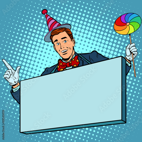 Circus poster clown promoter