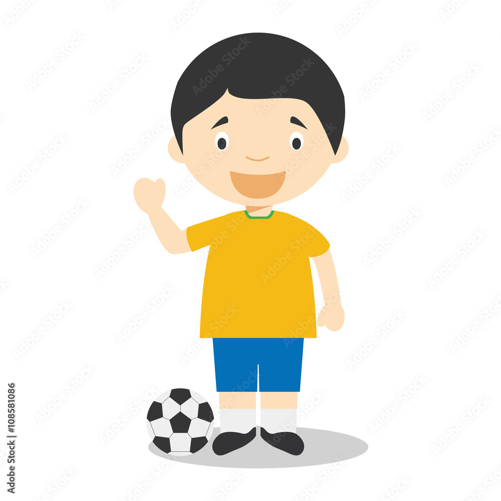 Sports cartoon vector illustrations: Football Sports cartoon vector illustrations: Football