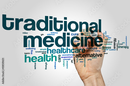 Obraz na plátně Traditional medicine word cloud