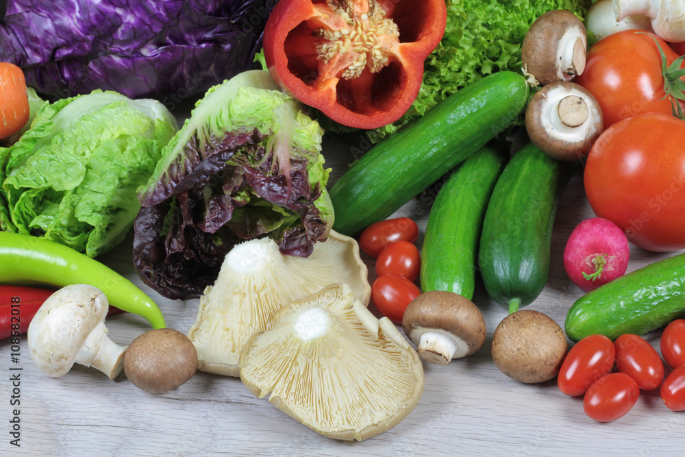 Colorful fresh vegetables