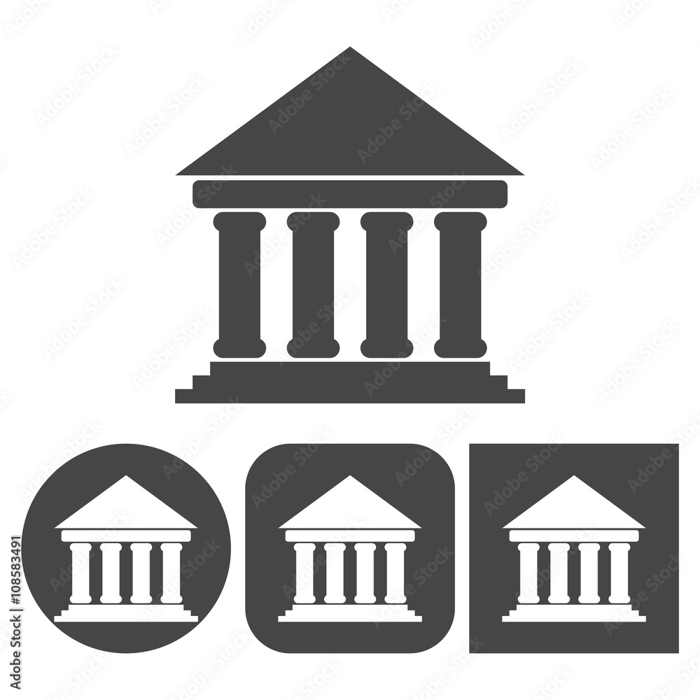 Fototapeta premium Bank icon - vector icons set