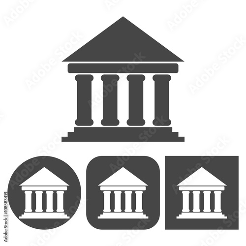 Bank icon - vector icons set