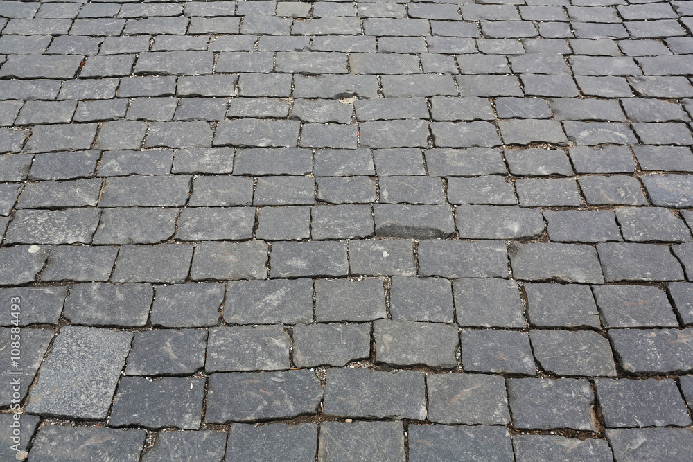 Texture of cobblestone road 