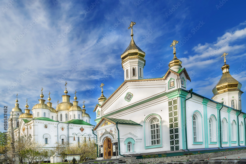 Церковь, собор. Полтавский Крестовоздвиженский женский монастырь