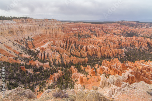 Scenic view of Bryce Canyon National Park at sunset, Utah, Usa