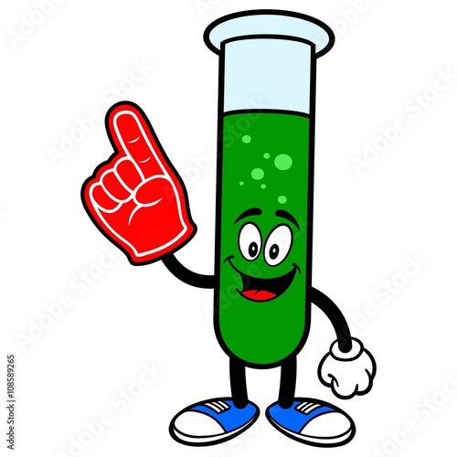 Test Tube with a Foam Finger