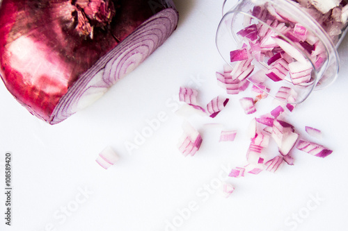 Wallpaper Mural Diced Red Onion Torontodigital.ca