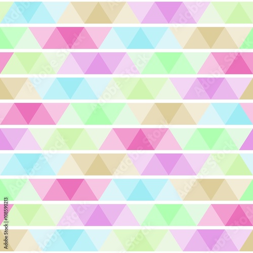 Colored Triangles Seamless Pattern