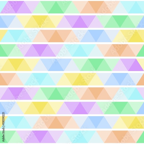 Colored Triangles Seamless Pattern