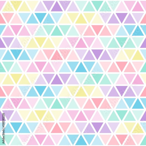 Colored Triangles Seamless Pattern