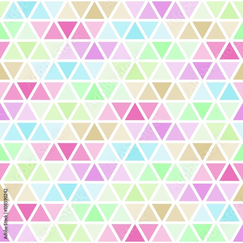 Colored Triangles Seamless Pattern