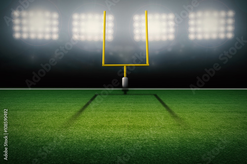 Tableau sur toile american football field goal post