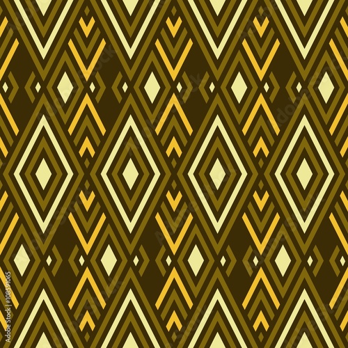 Yellows Rhombus Seamless Pattern