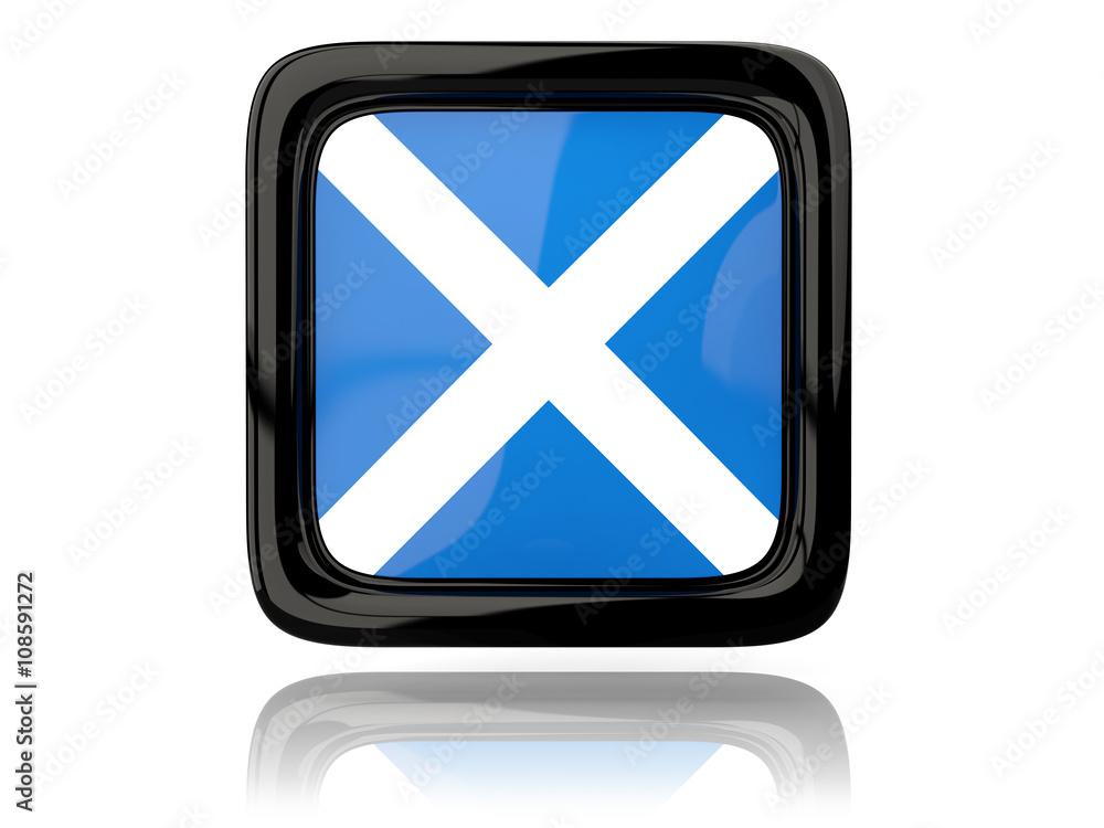 Square icon with flag of scotland Square icon with flag of scotland