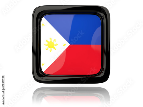 Square icon with flag of philippines Free Download Square icon with flag of philippines - GFXLoad