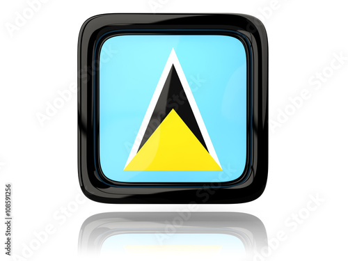 Free Download Square icon with flag of saint lucia - GFXLoad