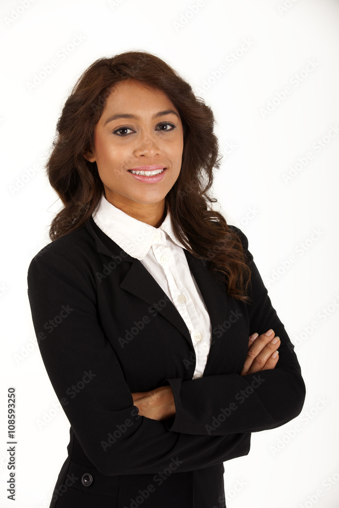Pretty business woman arms crossed Pretty business woman arms crossed