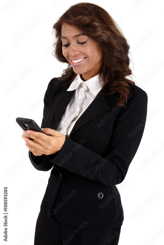Business woman using a cellphone Business woman using a cellphone