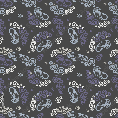 Seamless pattern. Floral stylish background. Vector repeating texture © xolct