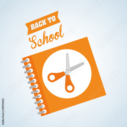 Flat illustration about back to school design, education related, education related