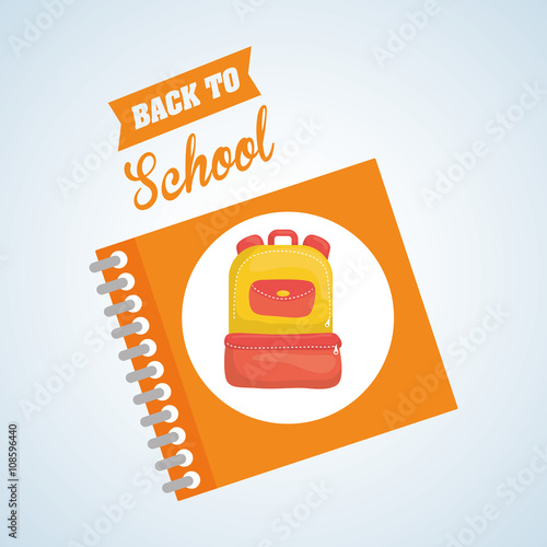 Flat illustration about back to school design, education related, education related