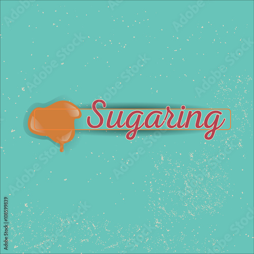 Sugaring icon. sugar paste