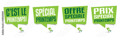 C'est le printemps ! Spécial printemps ! Offre spéciale printemps ! Prix spécial printemps ! 