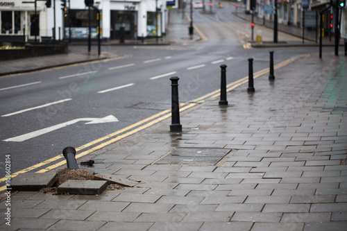 Broken bollard
