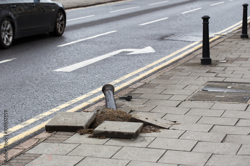 Broken bollard 