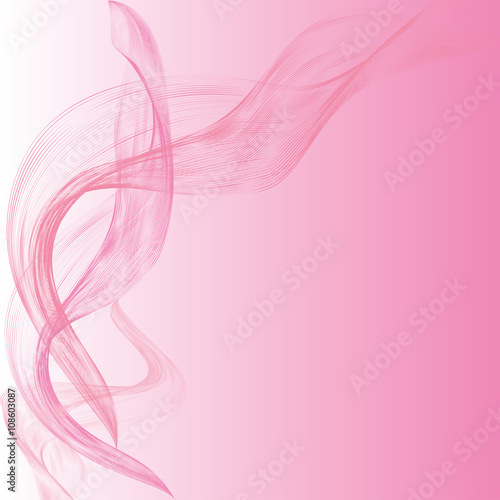 Abstract pink swoosh wave