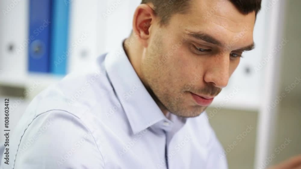 businessman with laptop calling on phone businessman with laptop calling on phone