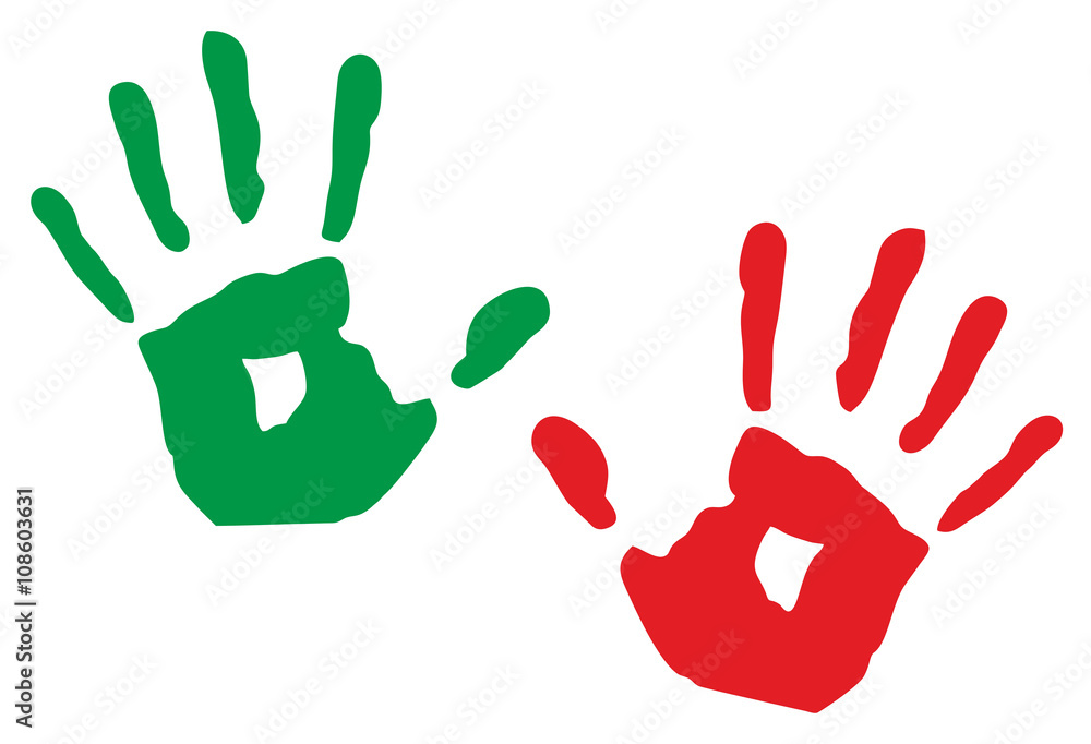 Fototapeta premium handprints