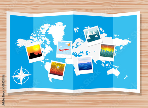 Travel photos with camera 