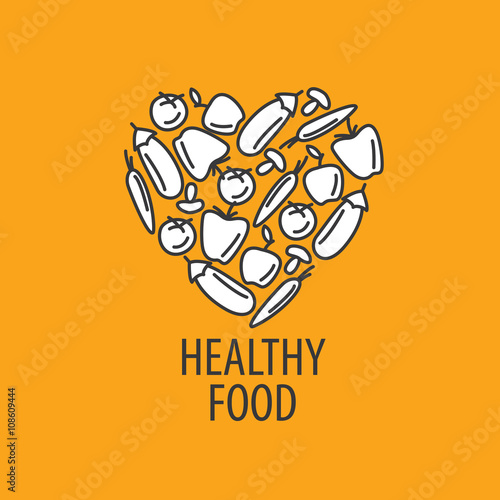 vector logo healthy eating