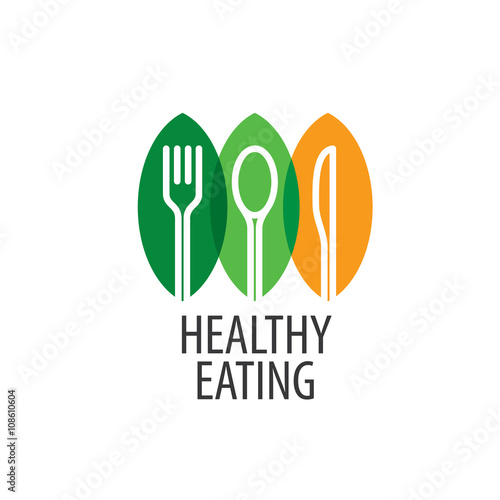 vector logo healthy eating