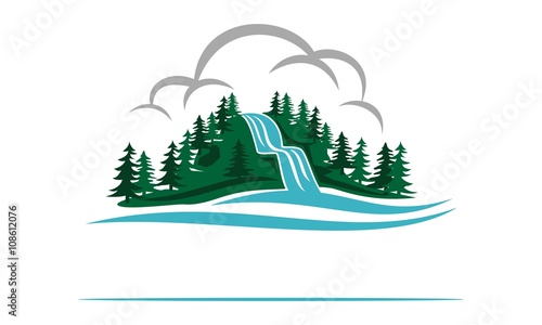 Mountain Waterfall