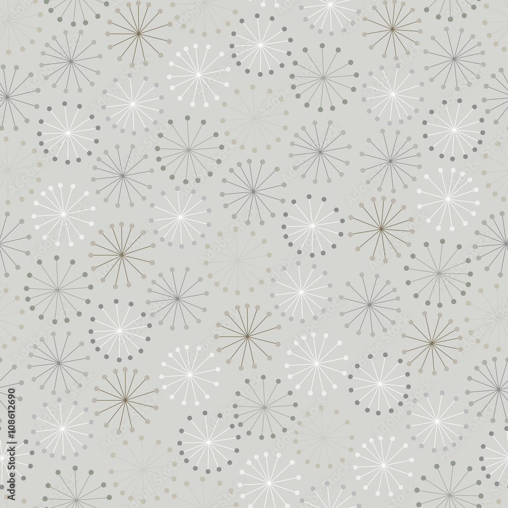 Seamless pattern of dandelions. Seamless pattern of dandelions.