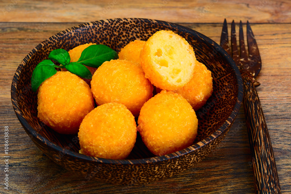 Food without meat: potato donuts. Food without meat: potato donuts.