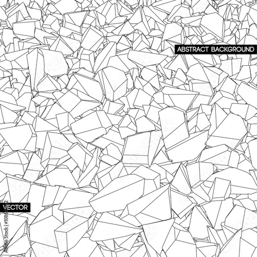 Broken texture. Abstract background.Vector.