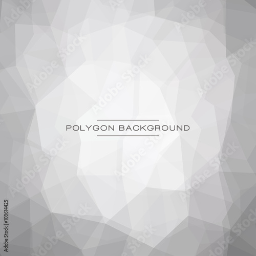 Abstract polygonal background. Vector design.