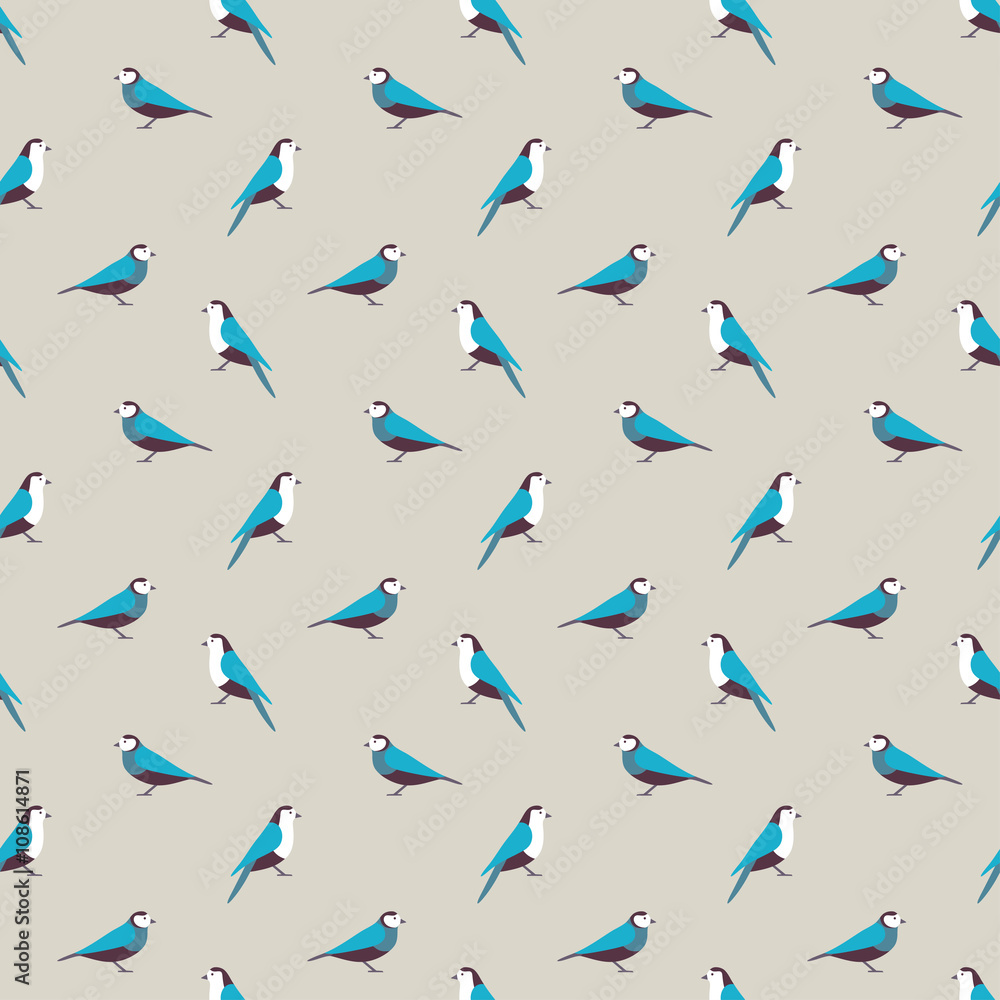 Birds seamless pattern. Vector design. Birds seamless pattern. Vector design.