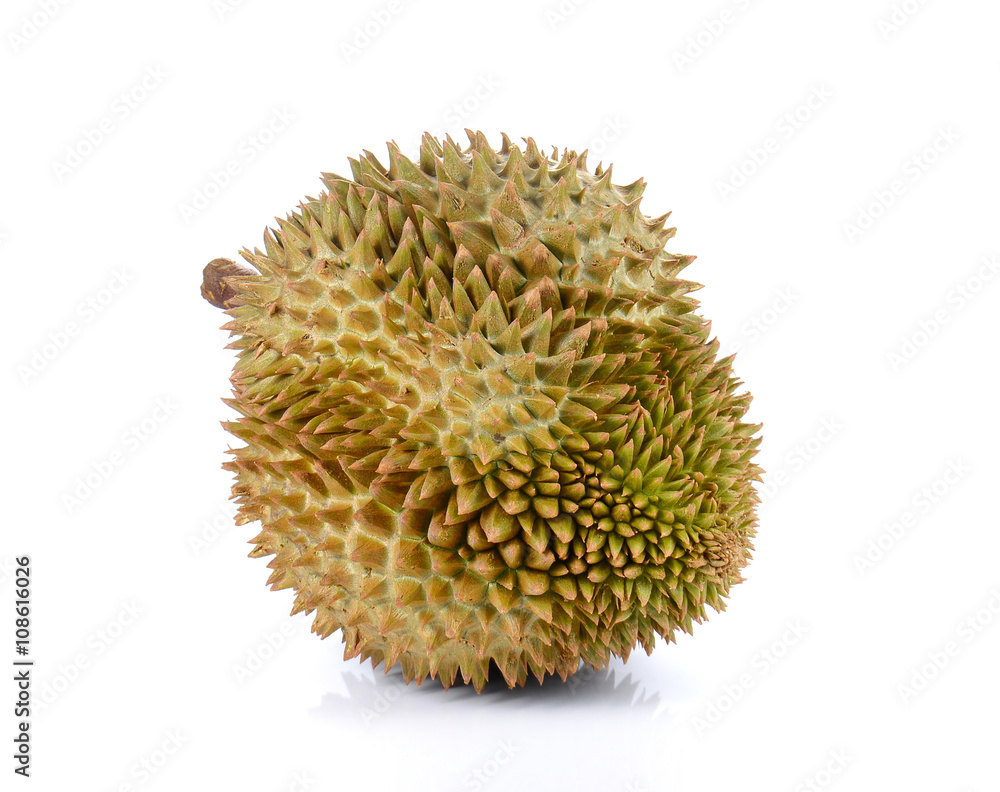 Durian , King of Fruits on white background. Durian , King of Fruits on white background.