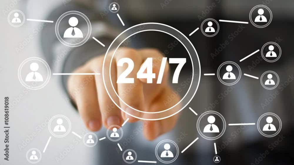 Business button web 24 hours service icon Business button web 24 hours service icon
